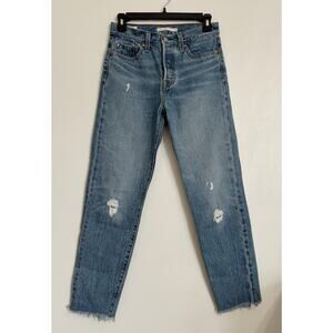 Mid Wash Levi's Wedgie High Waisted Jeans 26